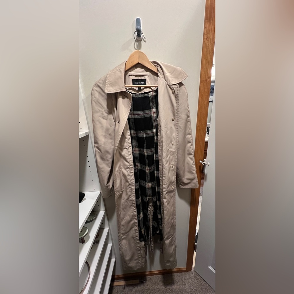 London Fog Beige Trench Coat